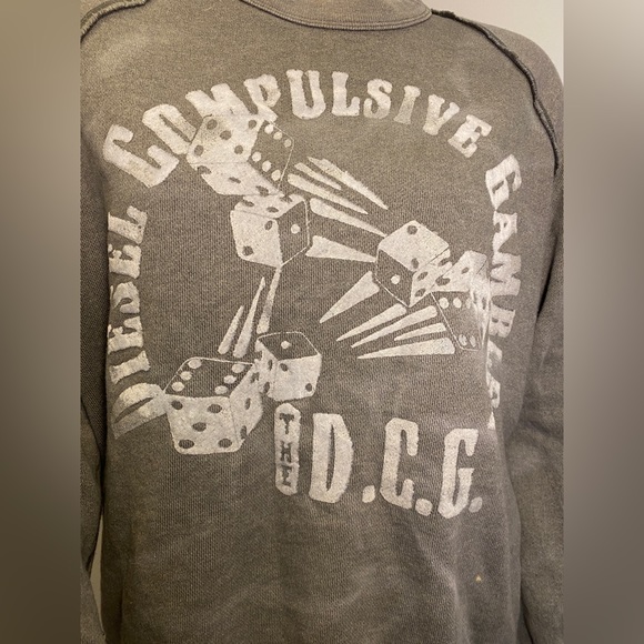 Diesel Grey Sweater Mens Large - Picture 2 of 5